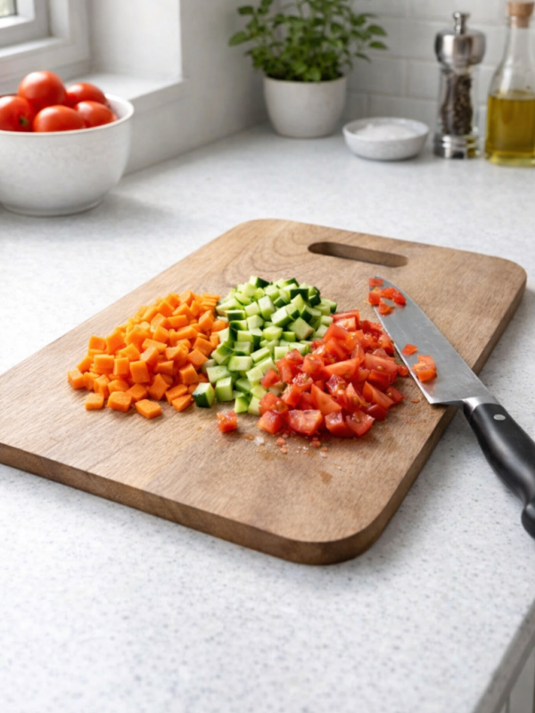 Zs Collection Wooden Chopping Board for Kitchen | Multipurpose Cutting Board for Vegetables, Fruits & Cheese